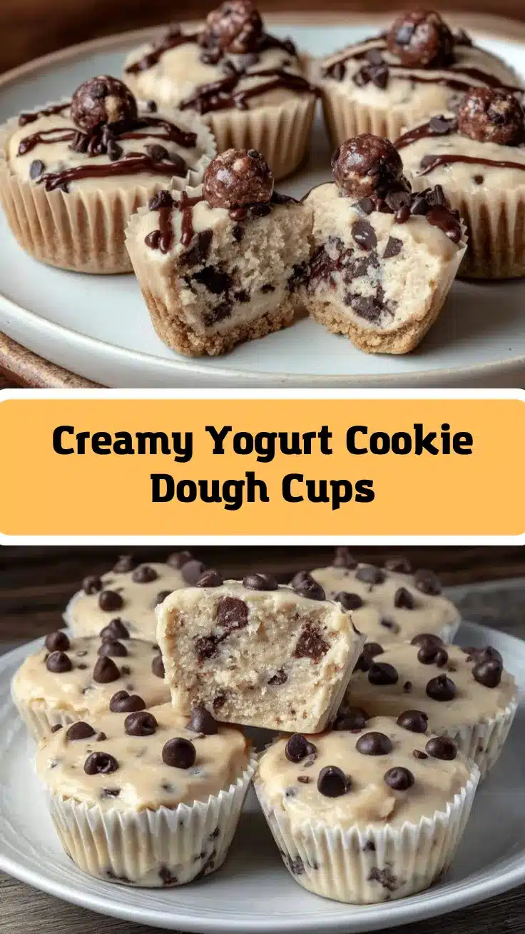 yogurt cookie dough cups recipe