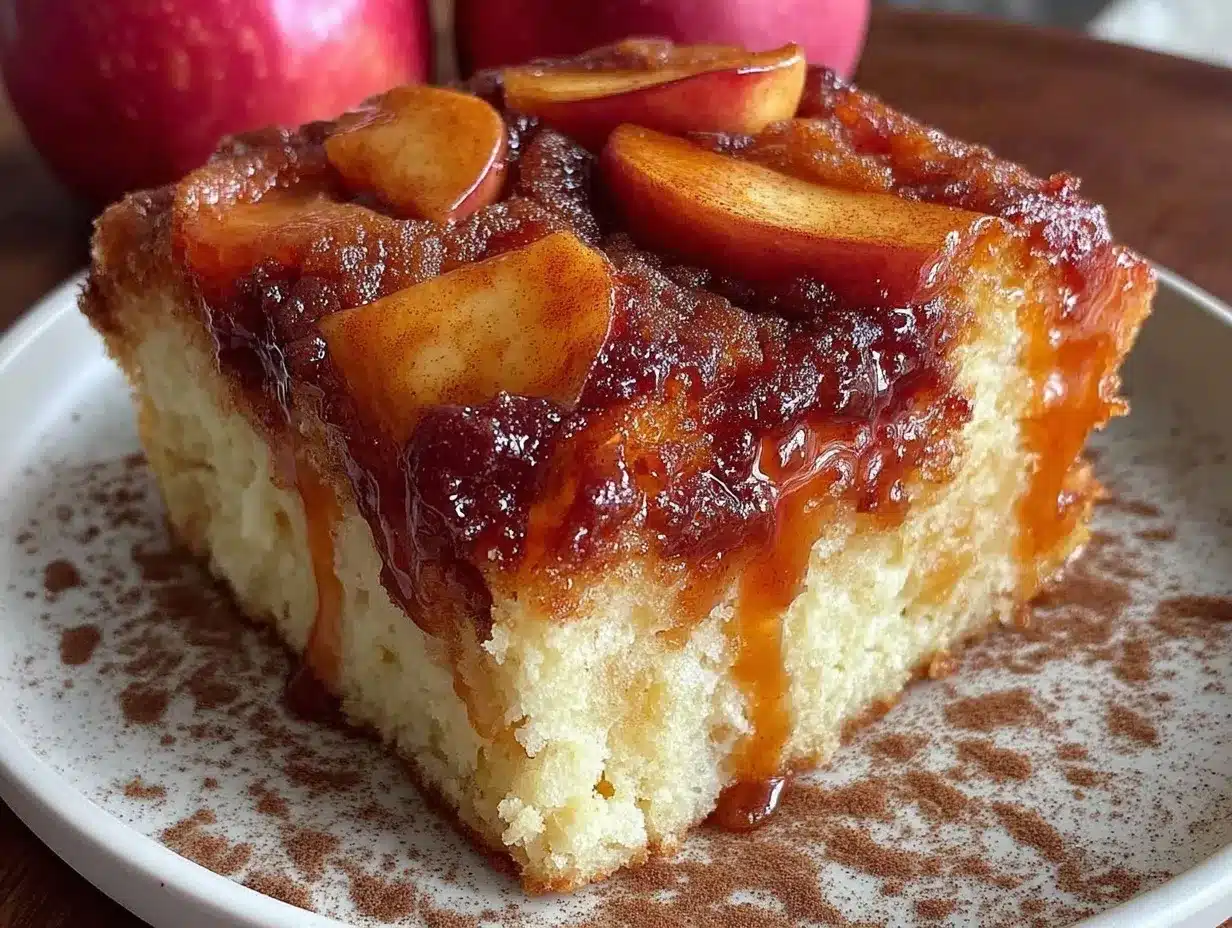 apple cinnamon sheet cake preparation steps