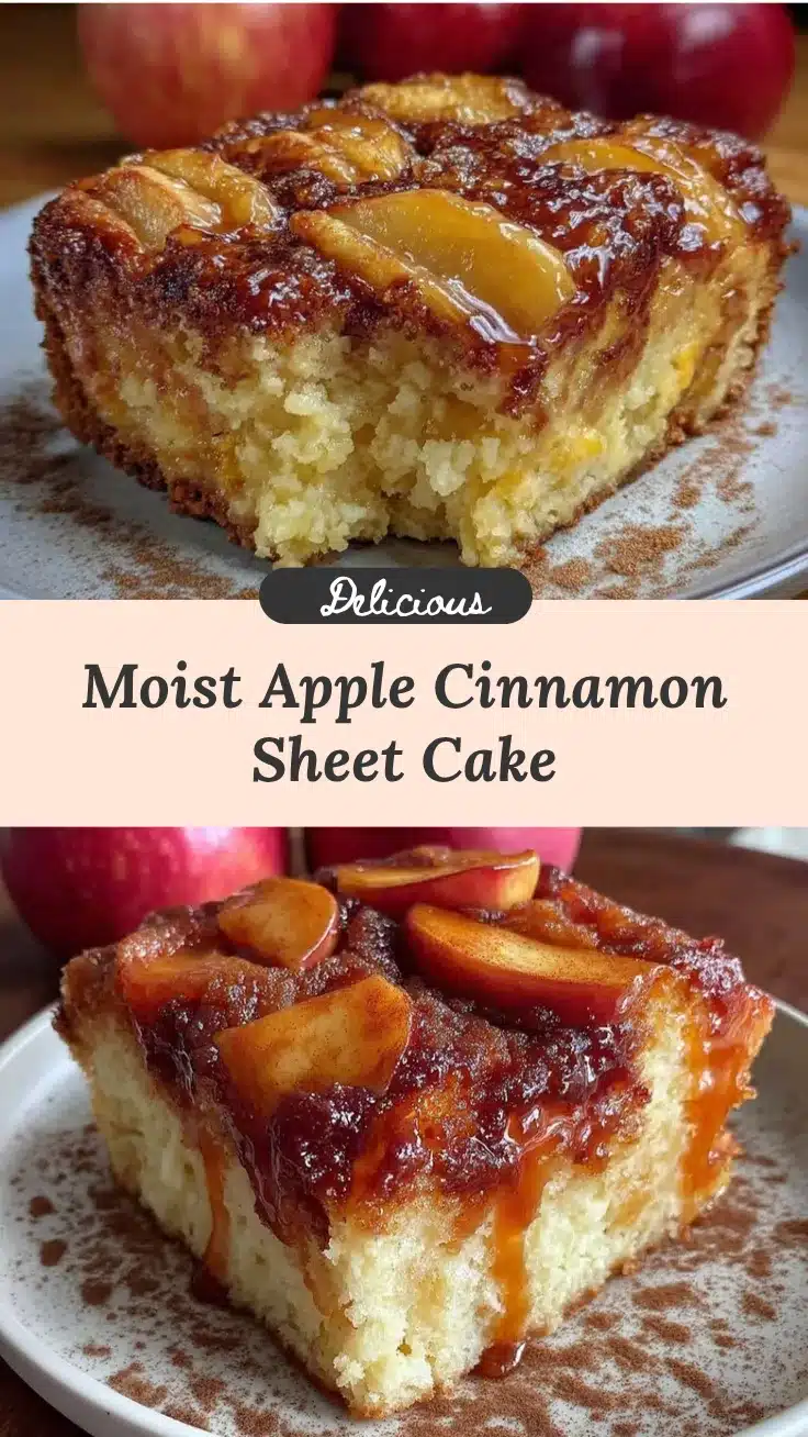 apple cinnamon sheet cake recipe