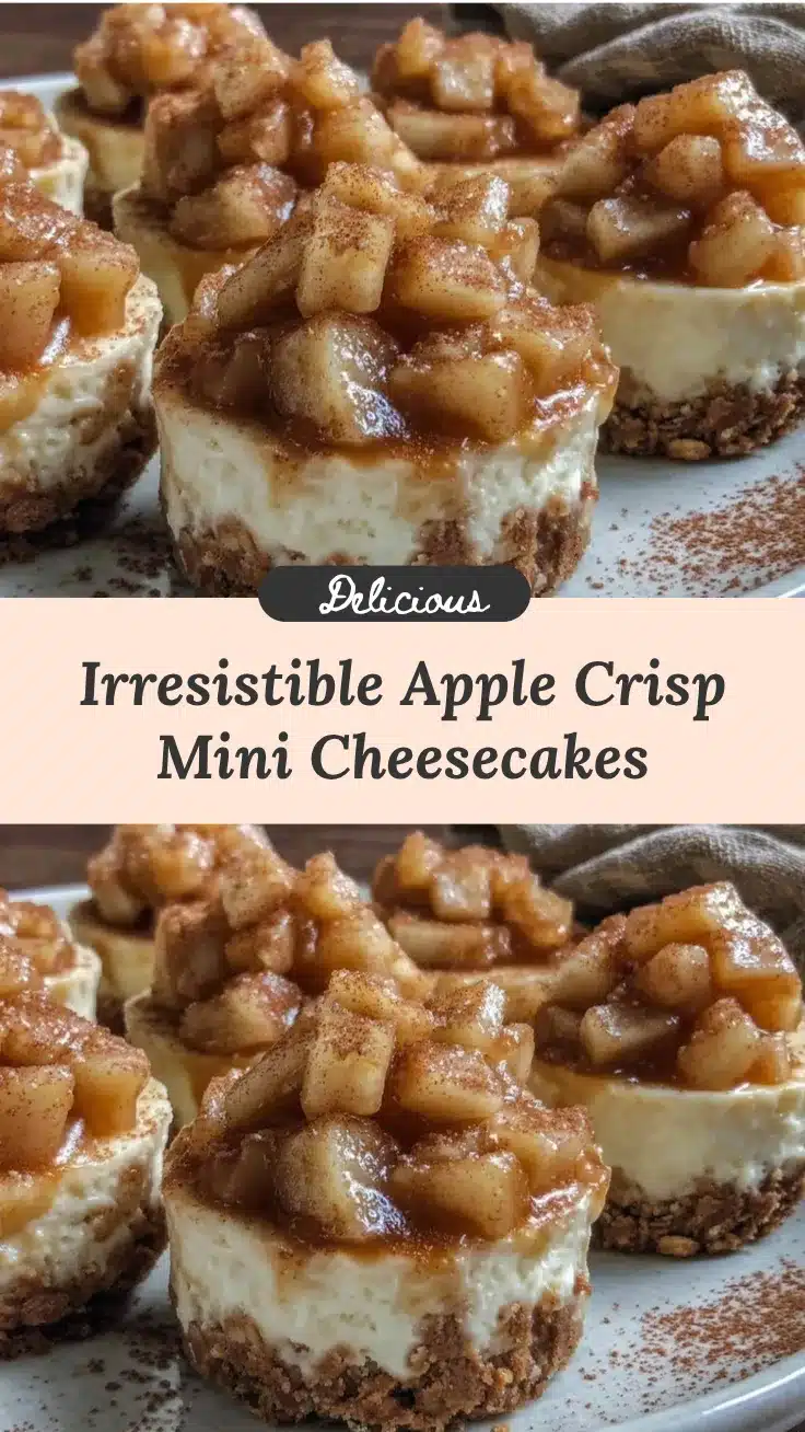 apple crisp mini cheesecakes recipe