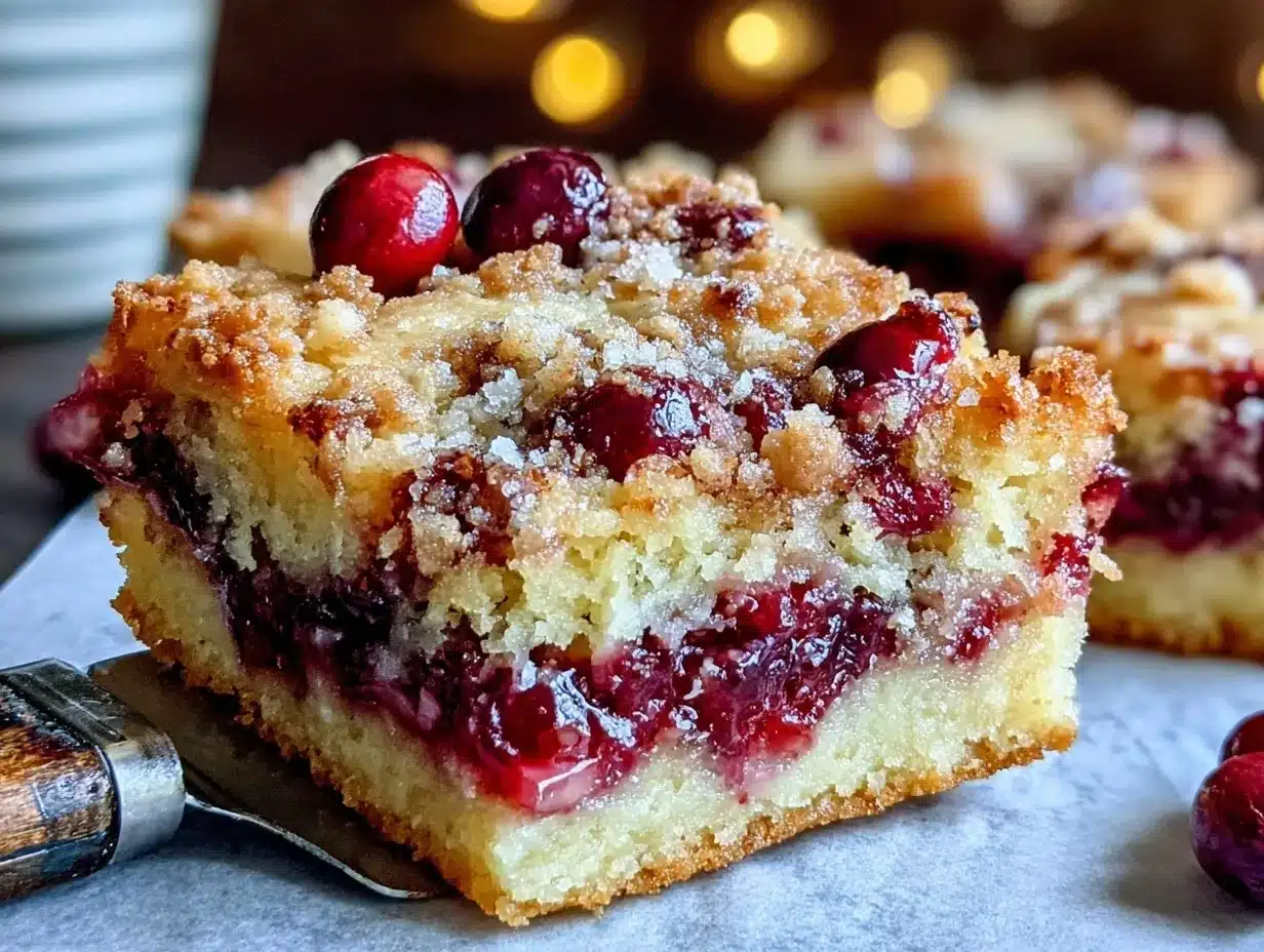 buttery cranberry shortbread bars preparation steps
