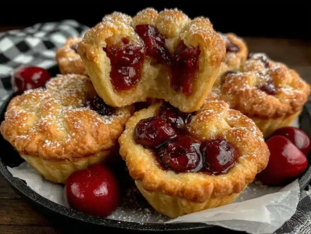cherry pie bites - featured image