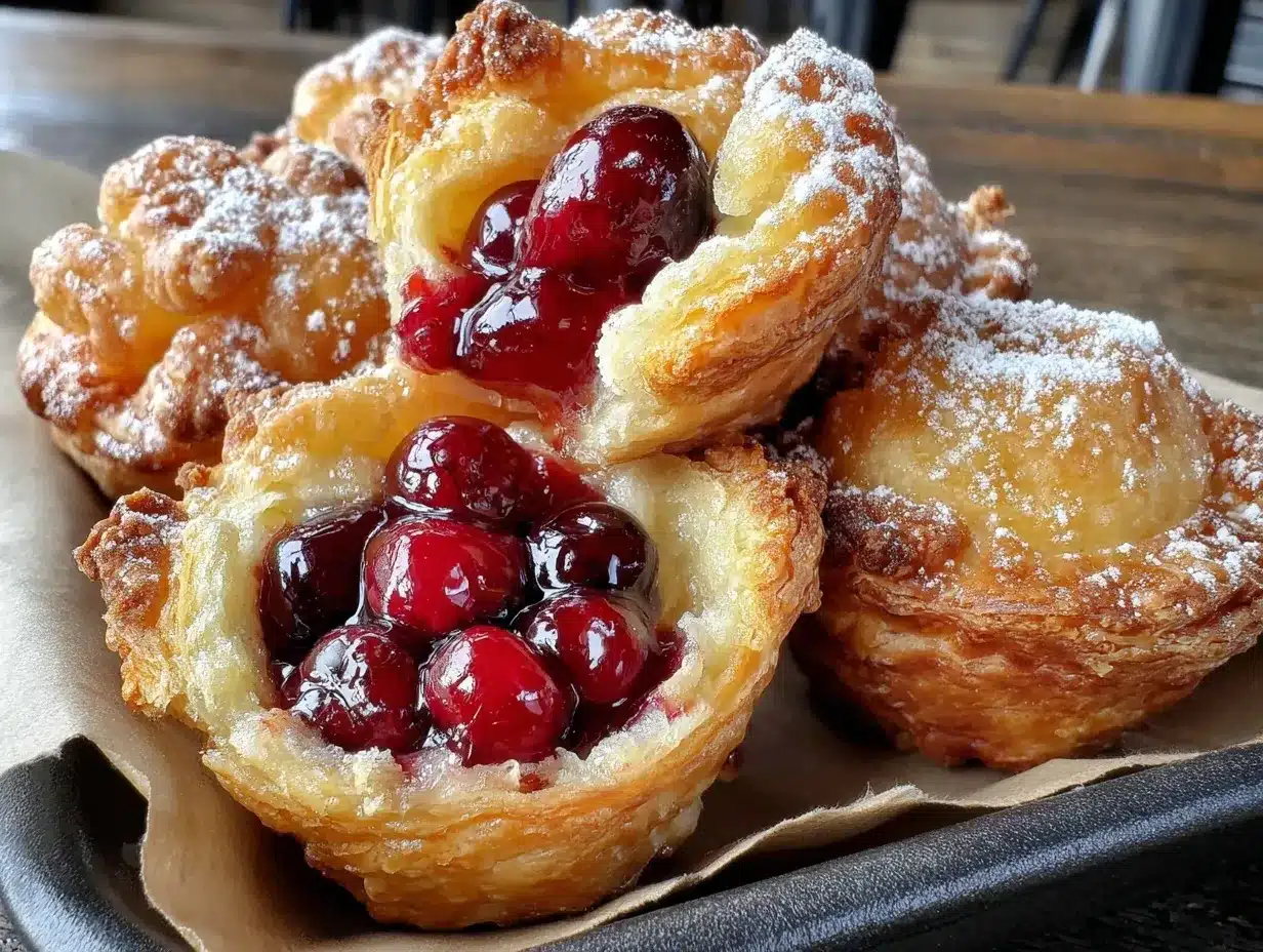 cherry pie bites preparation steps