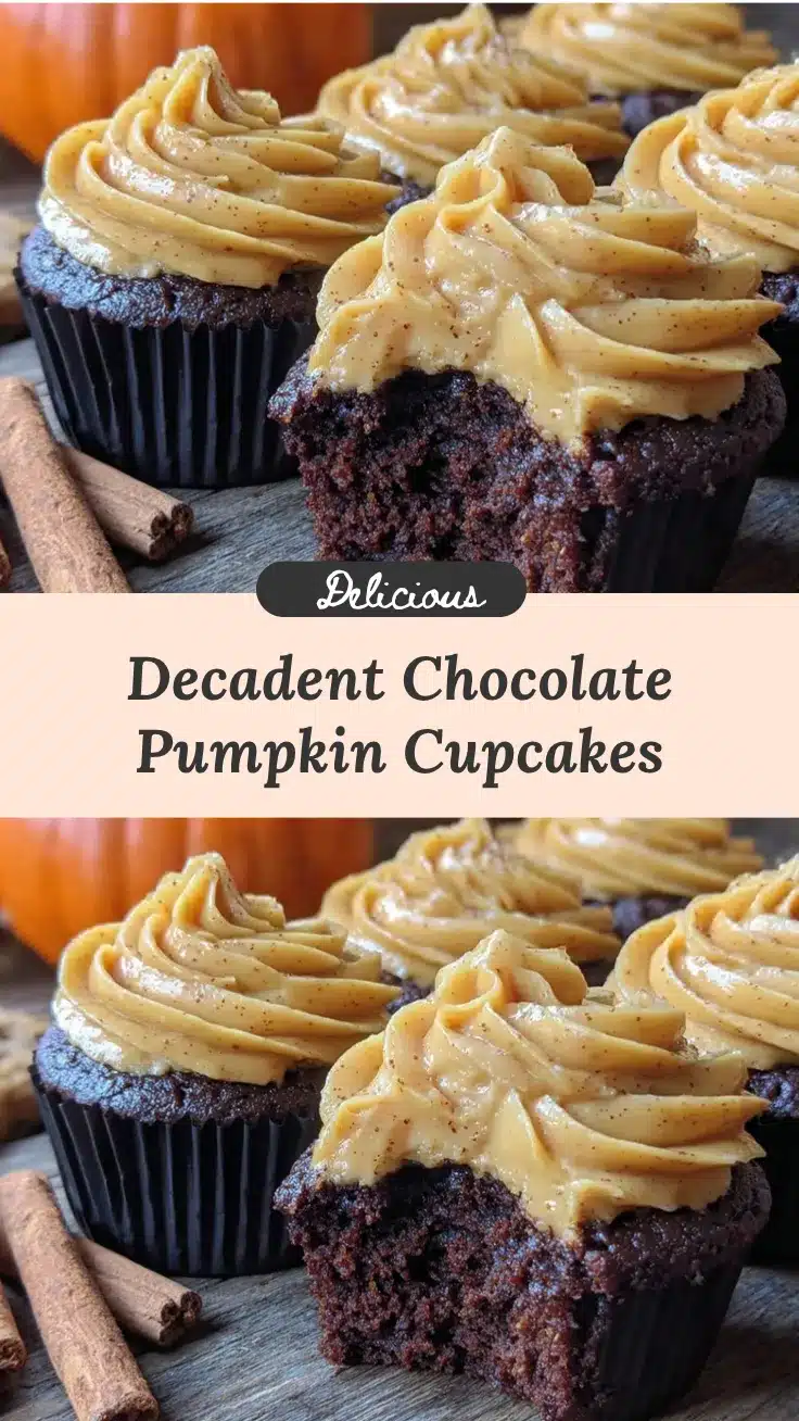 chocolate pumpkin cupcakes recipe