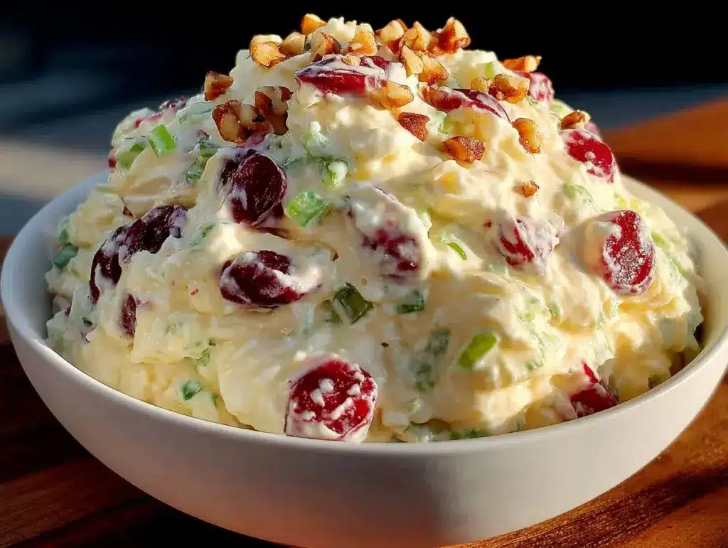 classic creamy church salad recipe - featured image