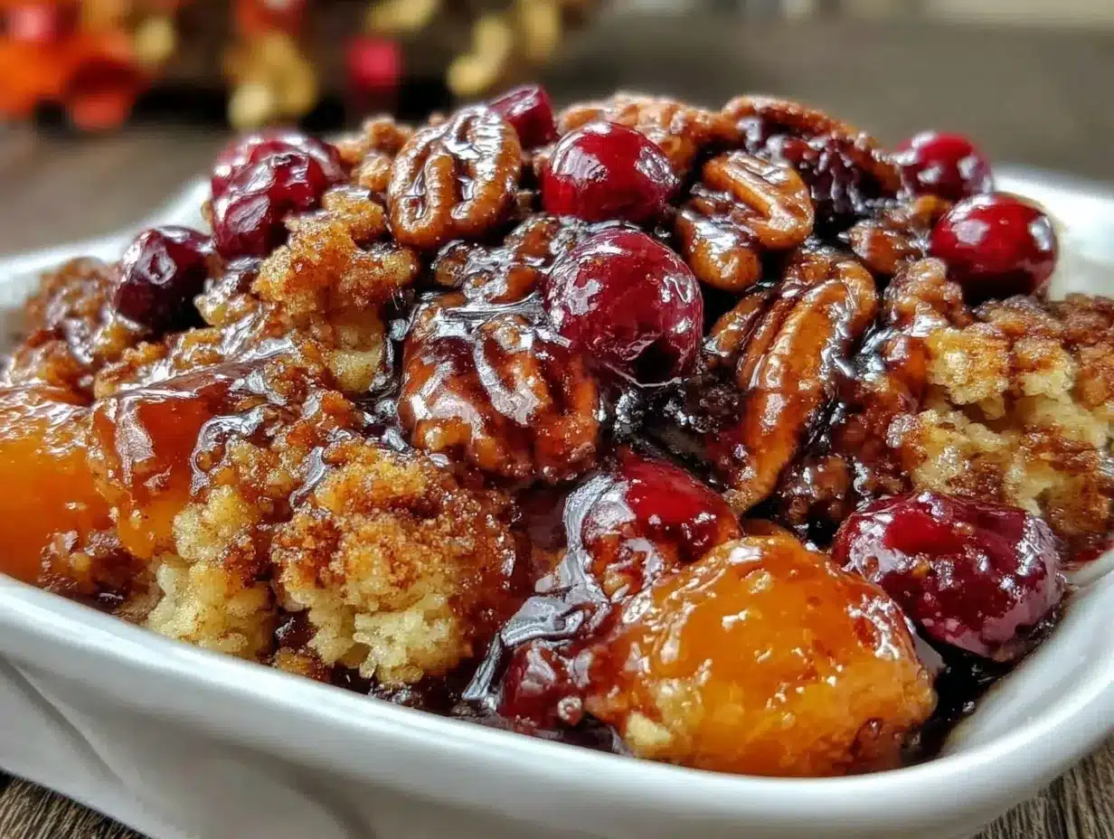 cranberry orange pecan crisp preparation steps