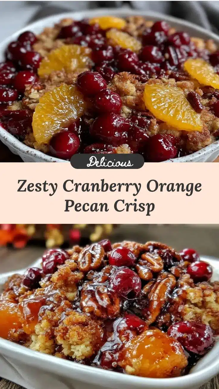 cranberry orange pecan crisp recipe
