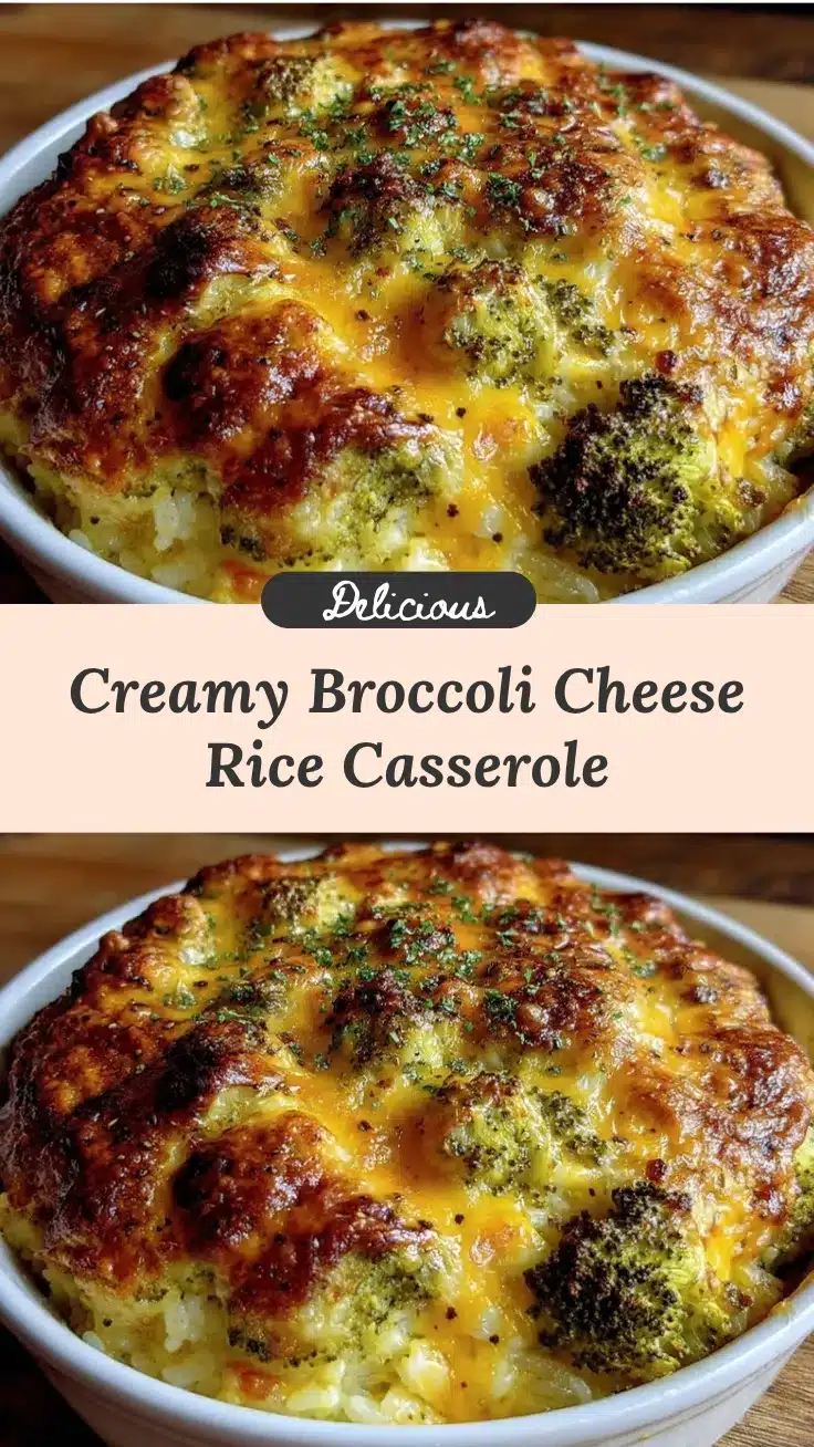 creamy broccoli cheese and rice casserole recipe