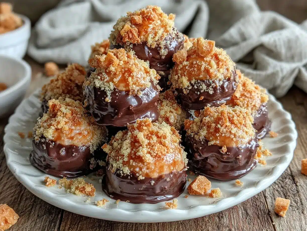 creamy Butterfinger balls recipe preparation steps
