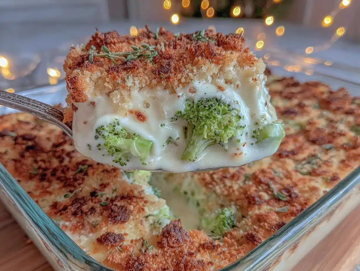 creamy cheesy broccoli casserole preparation steps