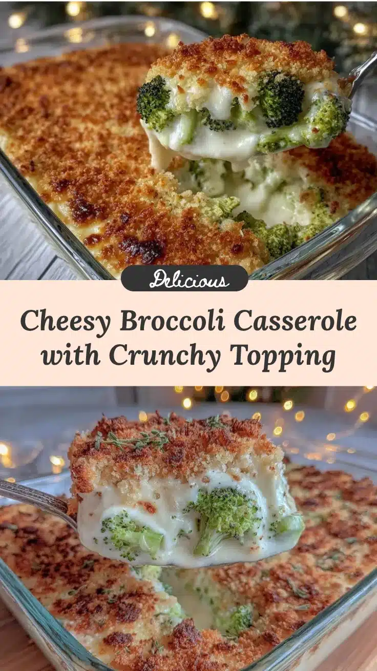 creamy cheesy broccoli casserole recipe