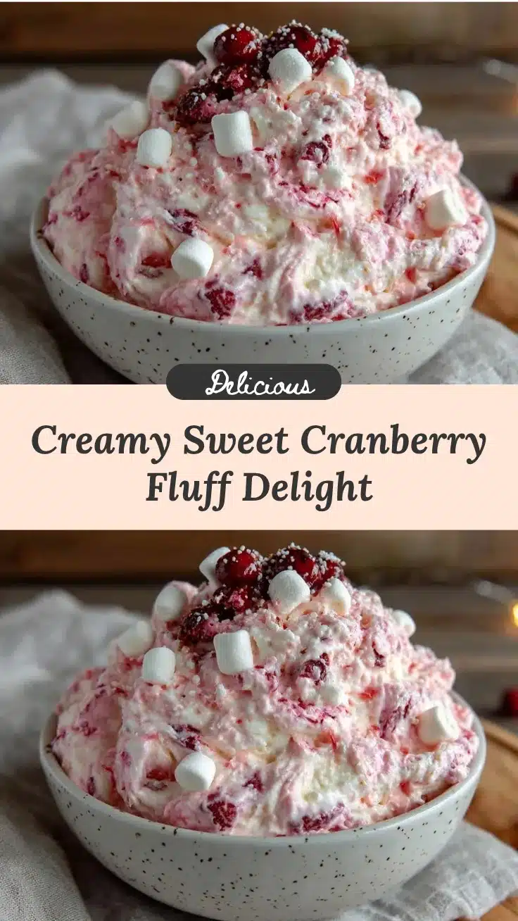 creamy cranberry fluff recipe recipe