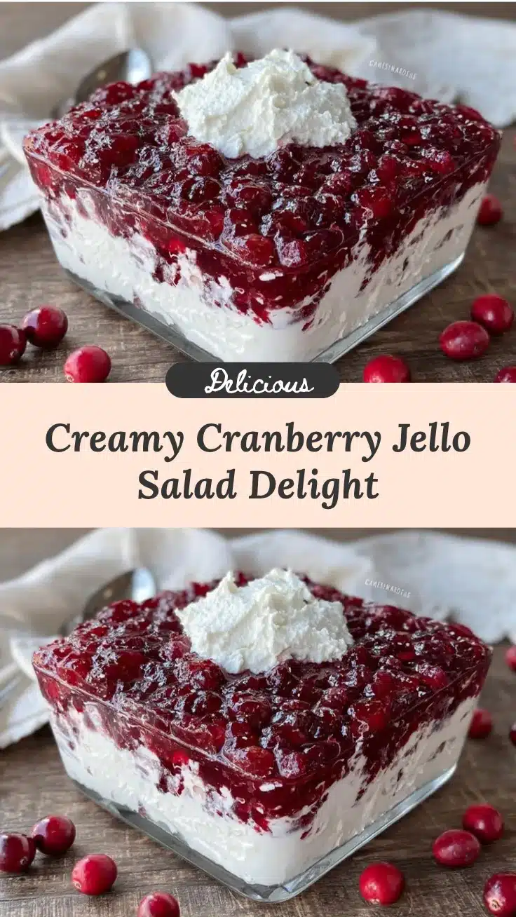 creamy cranberry jello salad recipe