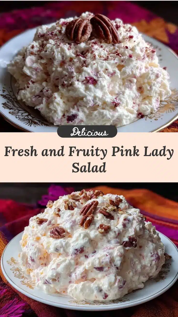 creamy pink lady salad recipe