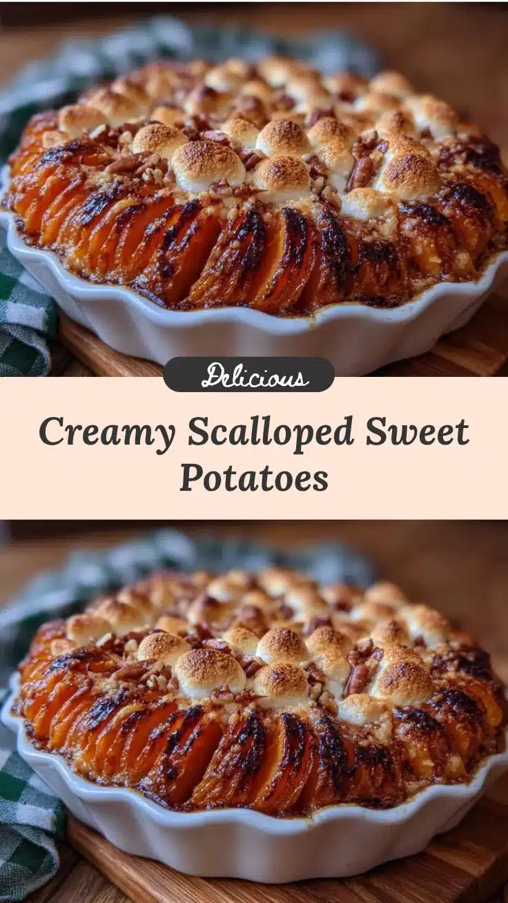 creamy scalloped sweet potatoes recipe