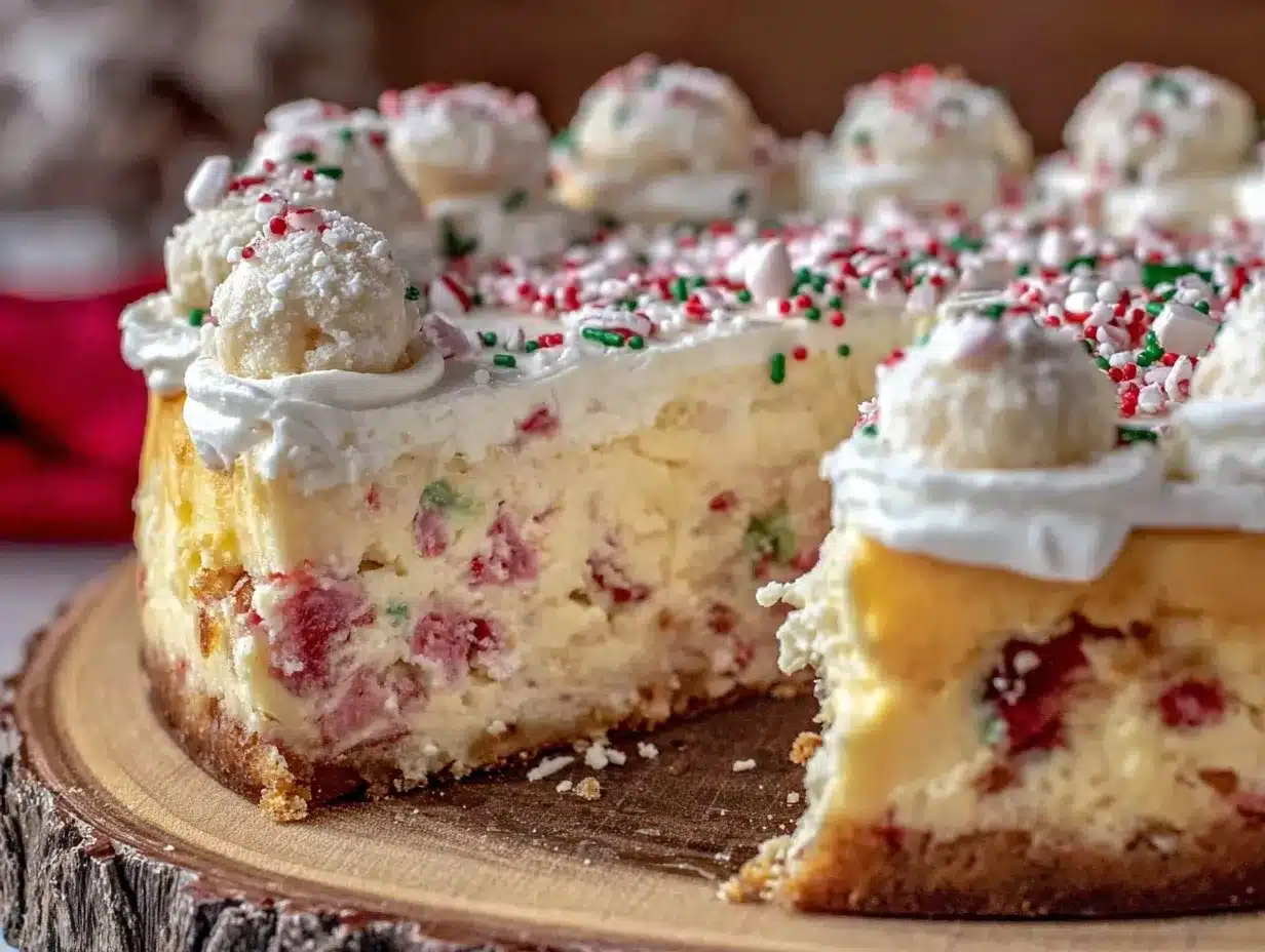 creamy sugar cookie cheesecake preparation steps