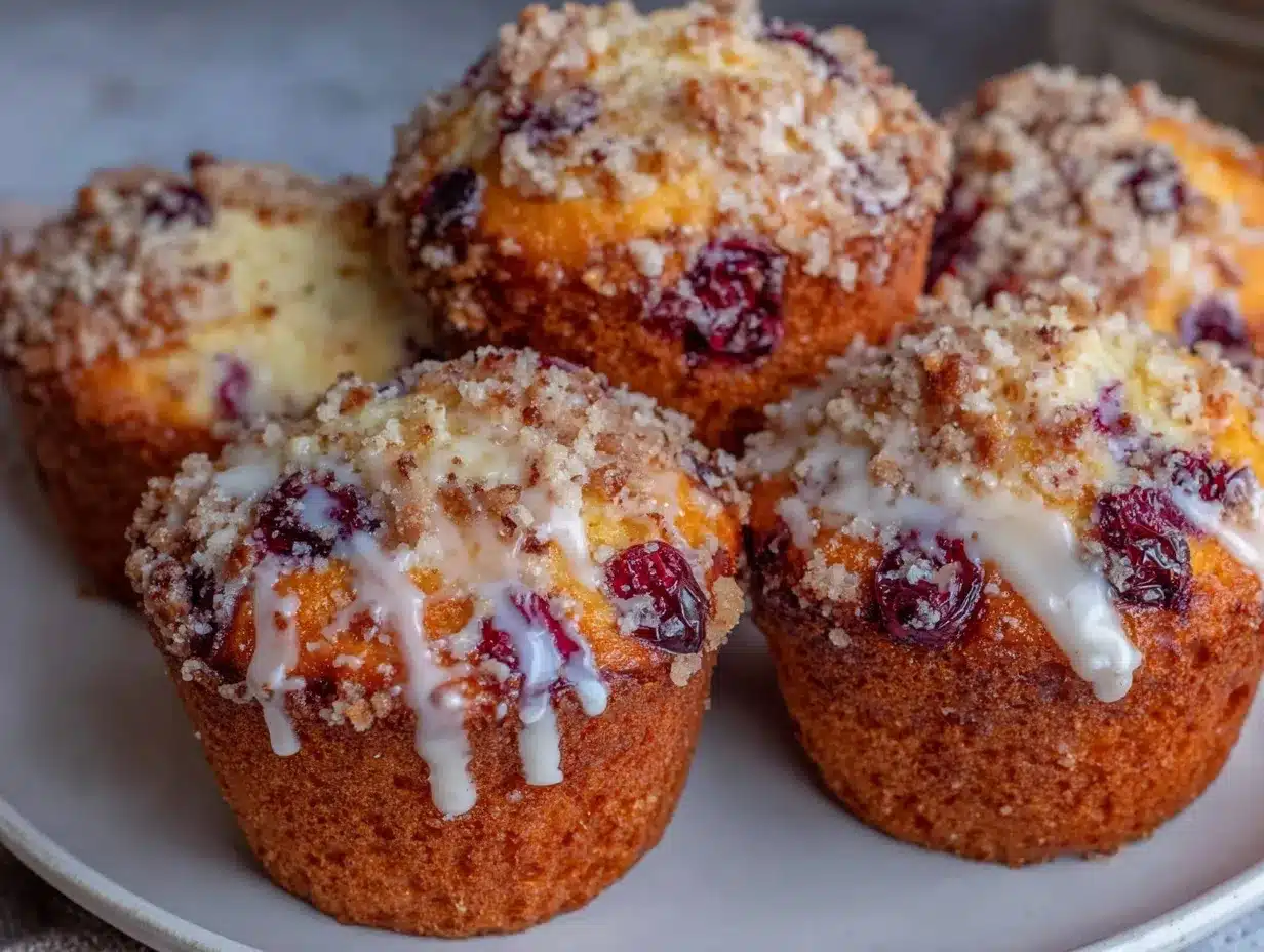 crispy cranberry orange muffins preparation steps