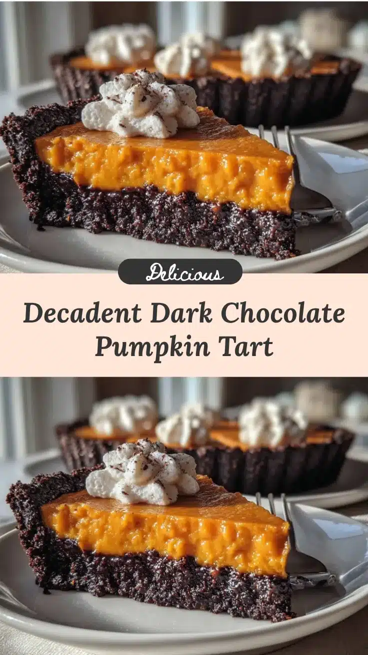 dark chocolate pumpkin tart recipe
