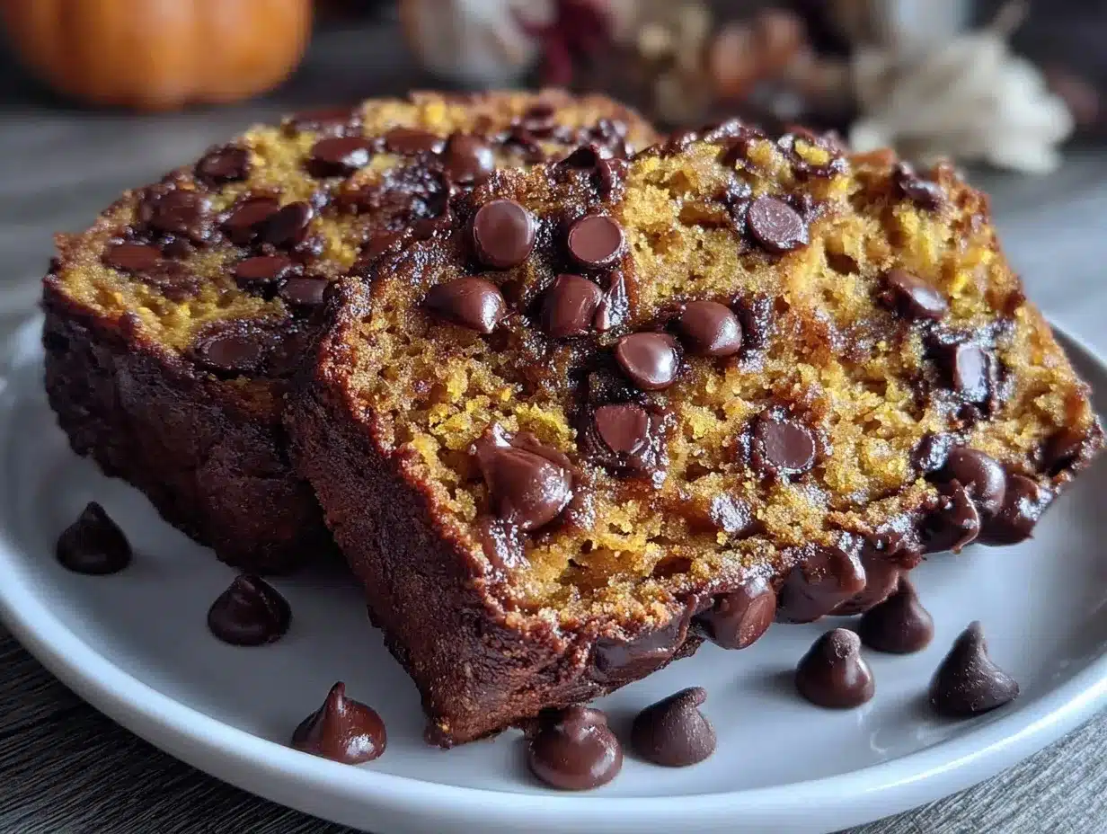 moist chocolate chip pumpkin bread preparation steps