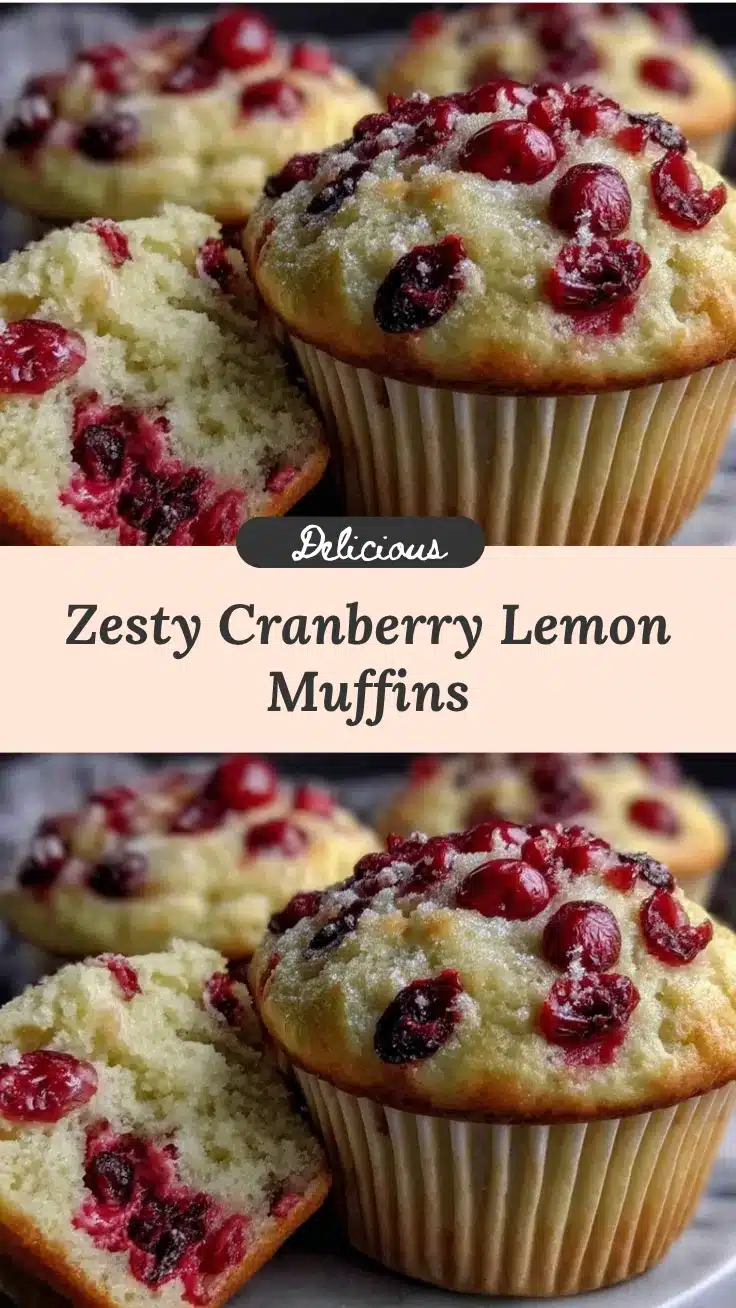 moist cranberry lemon muffins recipe