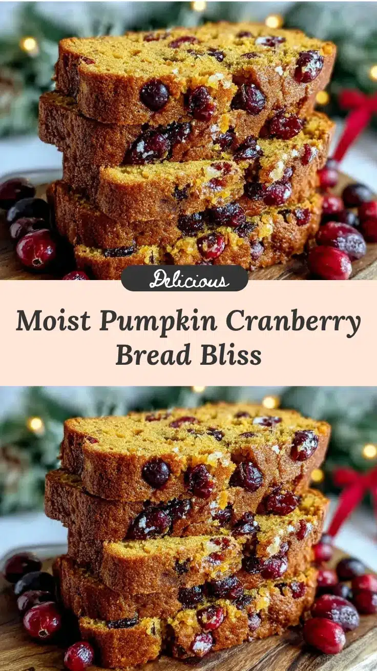 moist pumpkin cranberry bread recipe