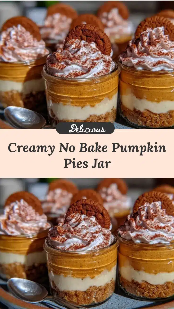 no bake pumpkin pies in a jar recipe