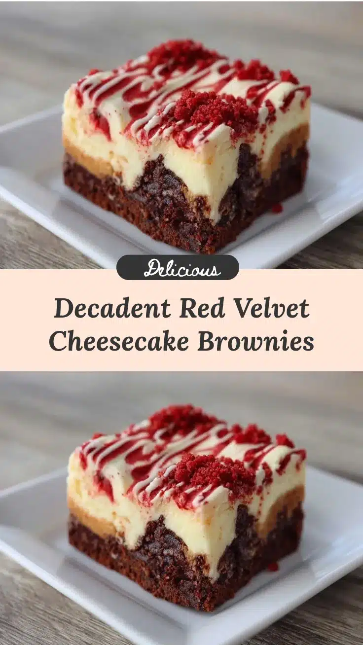 red velvet cheesecake brownies recipe