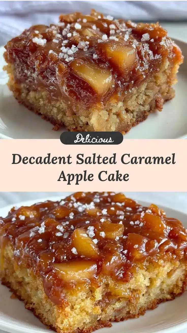 salted caramel apple sheet cake recipe