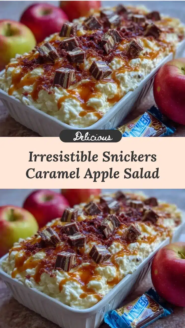Snickers caramel apple salad recipe