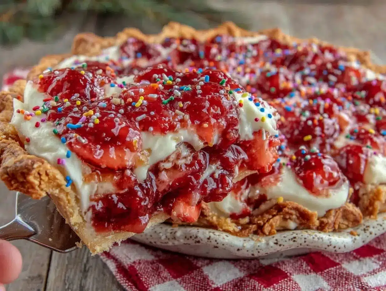 strawberry pop-tart pie preparation steps