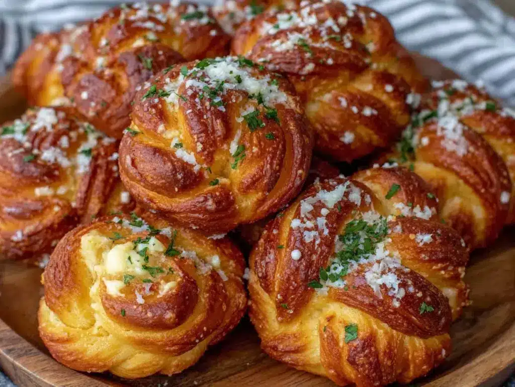 air fryer garlic knots - featured image