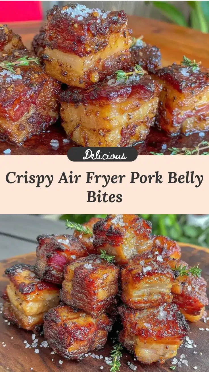 air fryer pork belly bites recipe