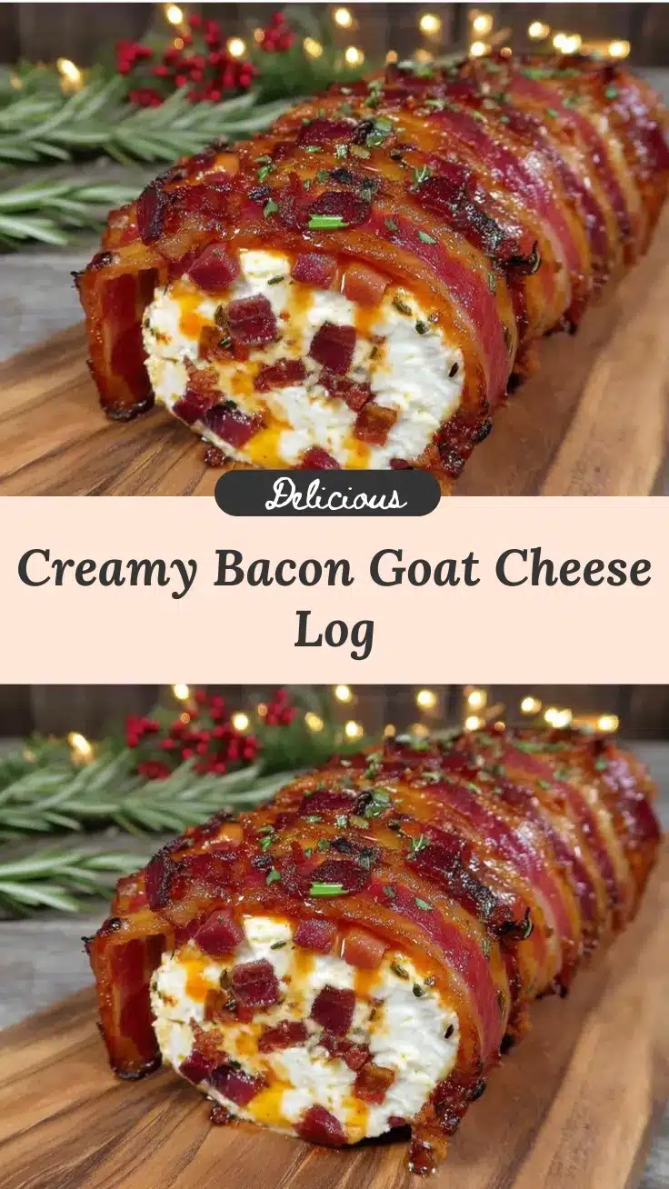 bacon goat cheese appetizer log recipe
