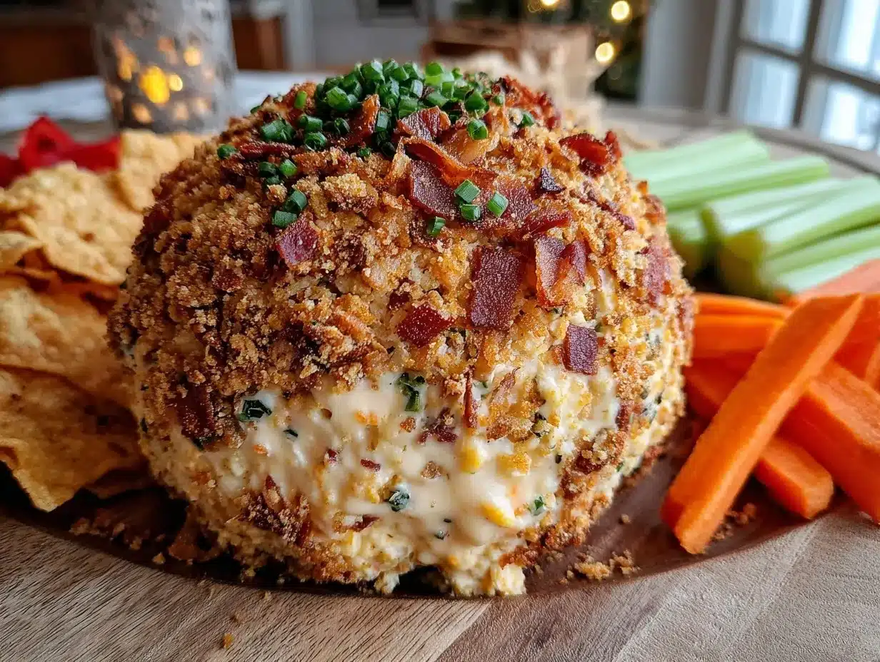 bacon ranch cheese ball preparation steps