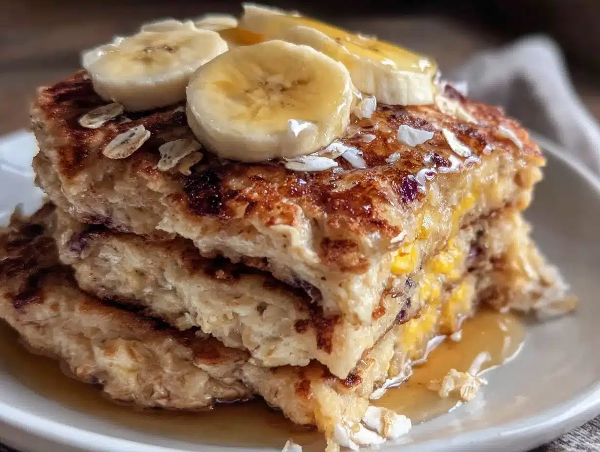 banana oat protein pancakes preparation steps