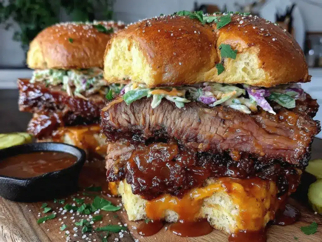 BBQ beef brisket sandwiches - featured image