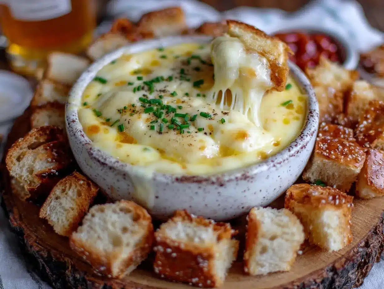 beer cheese fondue recipe preparation steps
