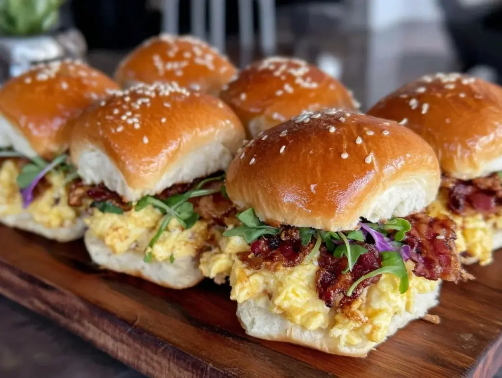 breakfast sliders on hawaiian rolls - featured image
