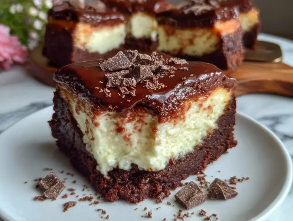 brownie bottom cheesecake recipe - featured image