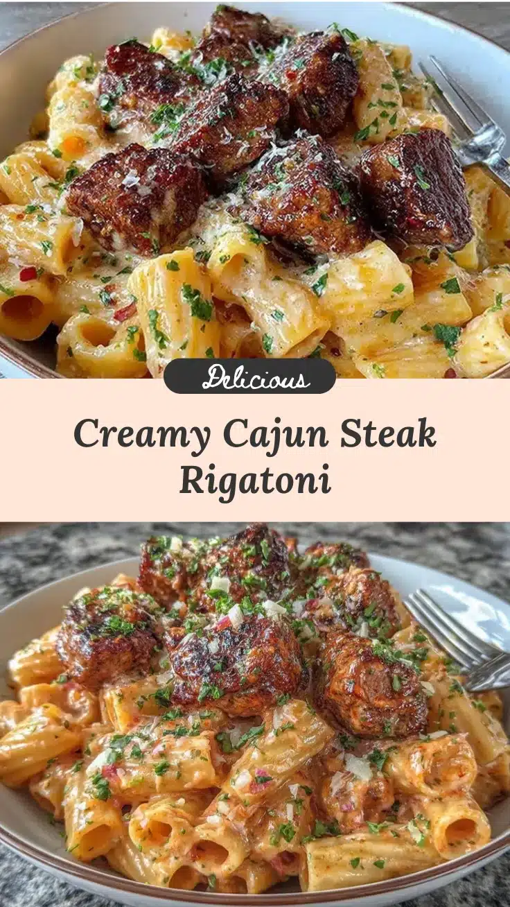 Cajun steak tips rigatoni parmesan sauce recipe