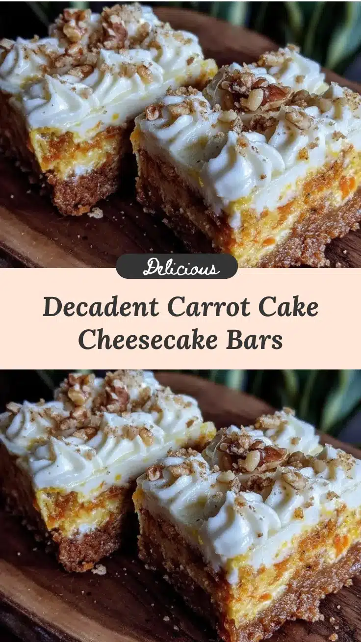 carrot cake cheesecake bars recipe