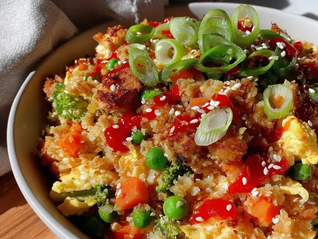cauliflower fried rice meal prep - featured image