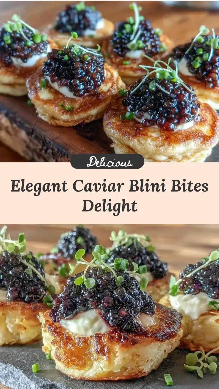 caviar blini bites recipe