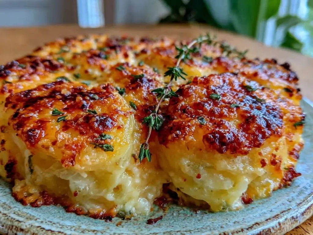 cheesy au gratin potatoes recipe - featured image