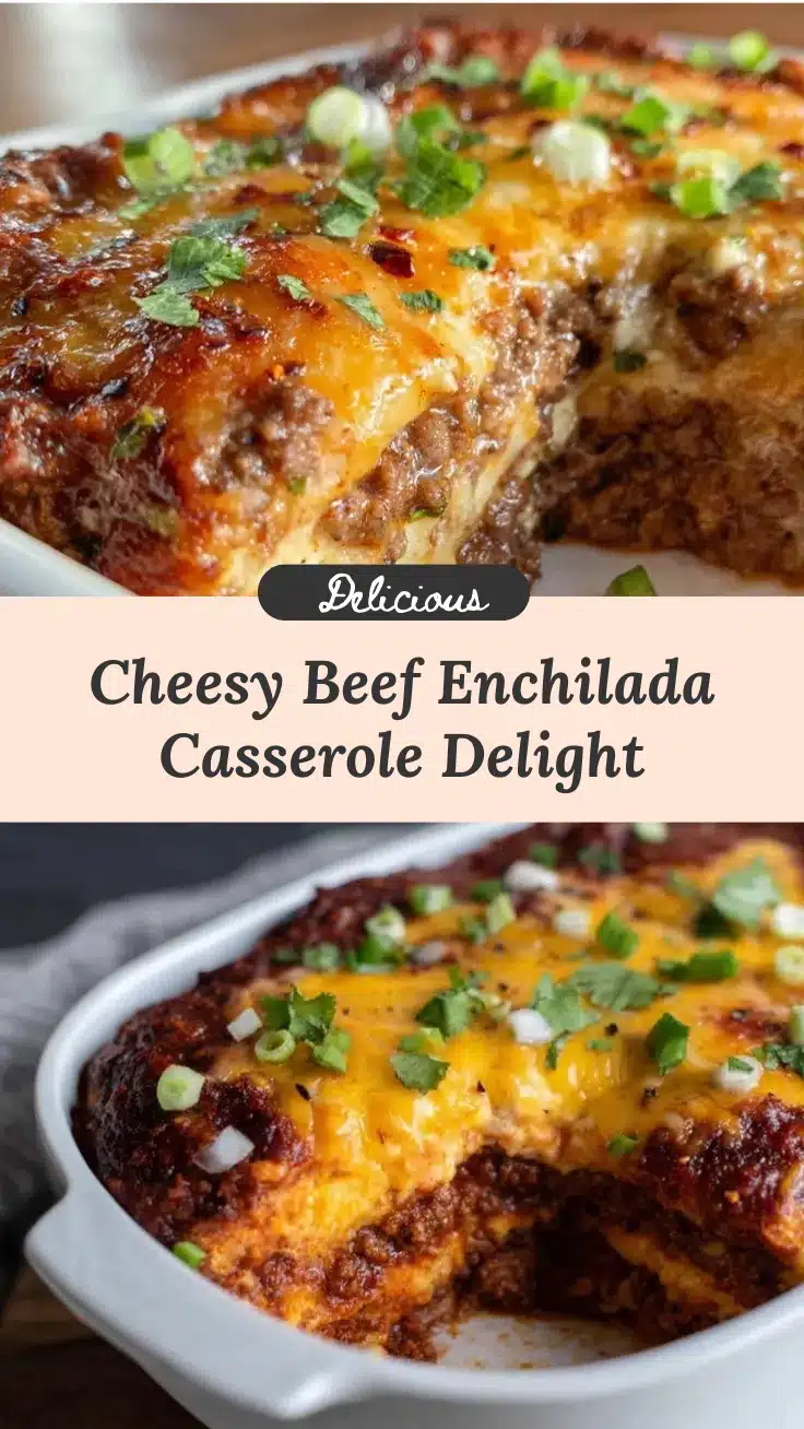 cheesy beef enchilada casserole recipe