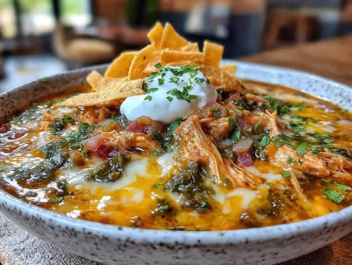 cheesy chicken enchilada soup preparation steps