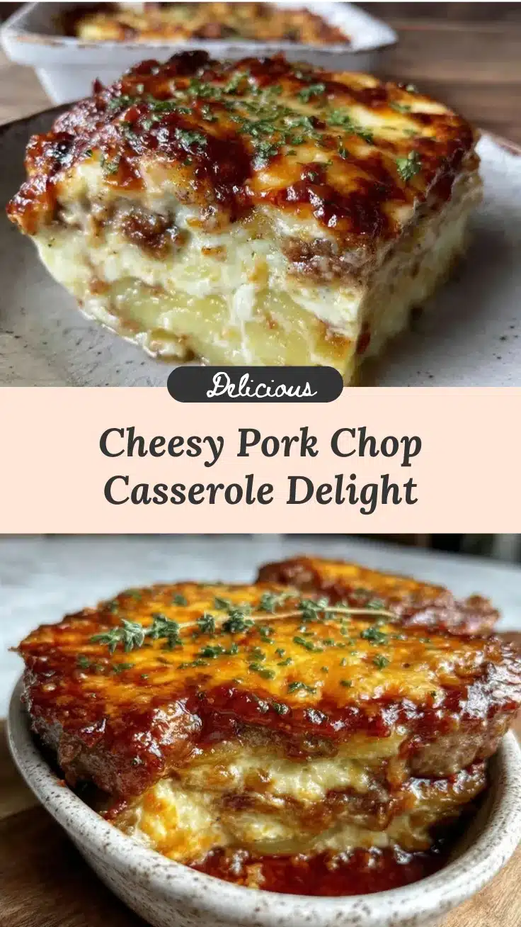 cheesy pork chop casserole recipe recipe