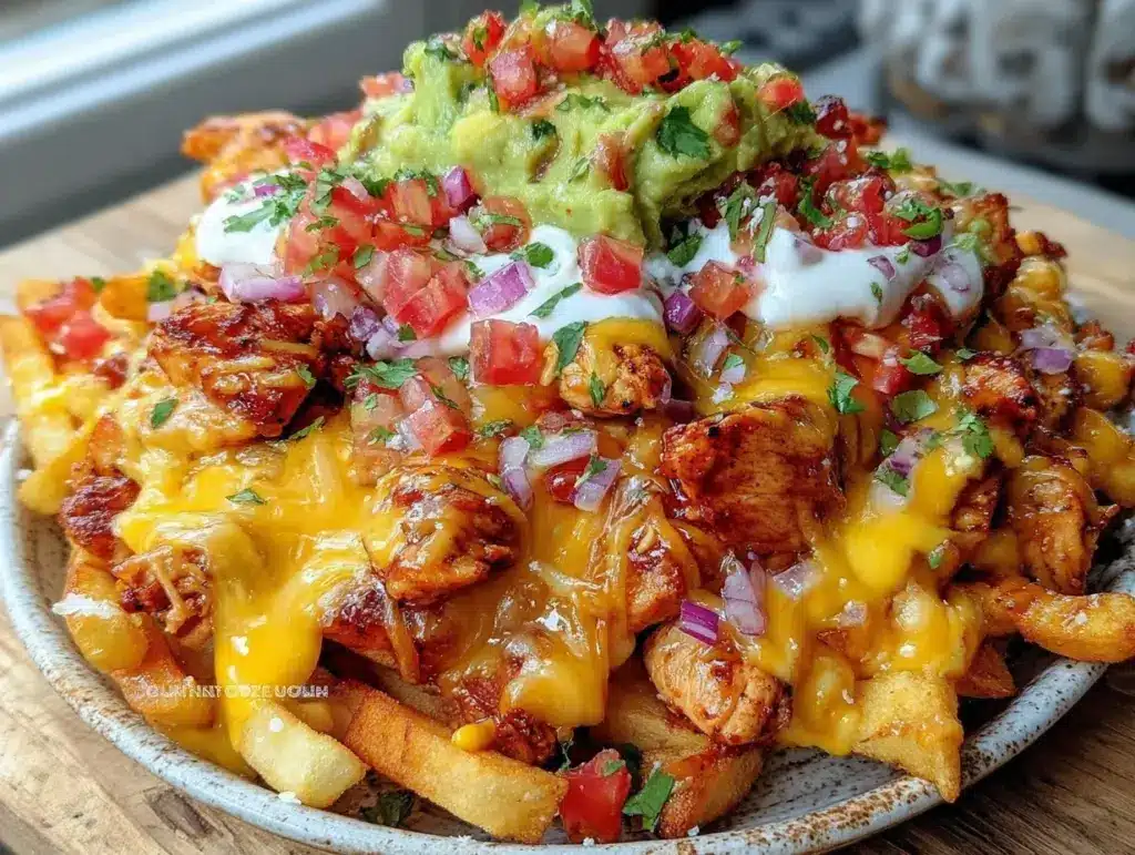 chicken nacho fries recipe - featured image