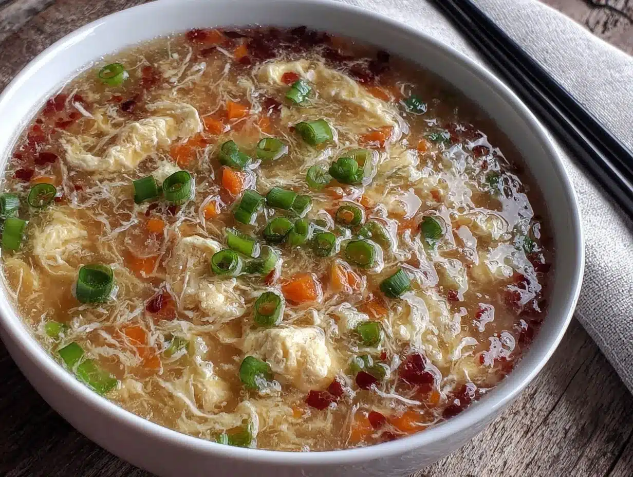 Chinese egg drop soup recipe preparation steps
