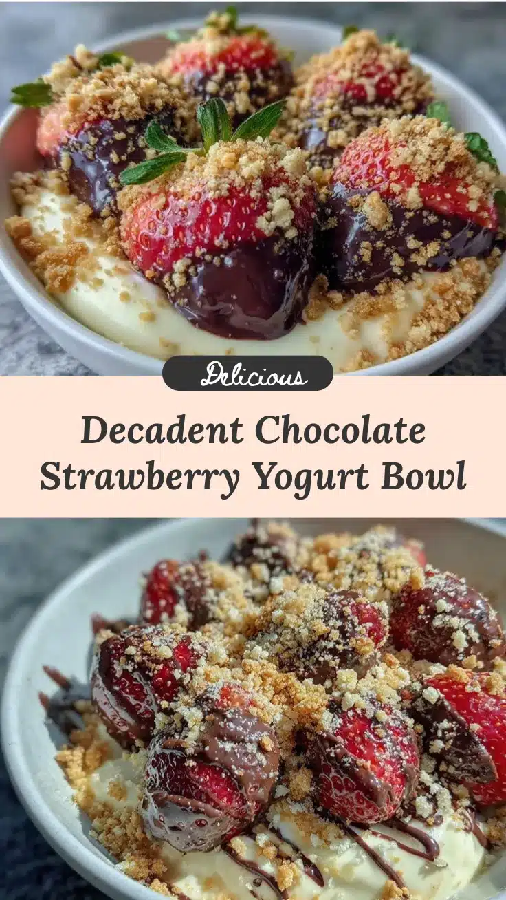 chocolate covered strawberries greek yogurt bowl recipe